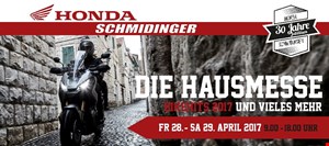 DIE HAUSMESSE bei Honda Schmidinger 28./29.04.2017