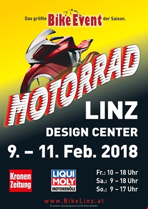 Motorrad LINZ - Messe Design Center von 9.-11.2.2018