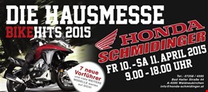 DIE HAUSMESSE - BIKEHITS 2015 am 10./11.4. bei Honda Schmidinger - FORZA 125 eingetroffen!!
