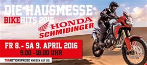 Hausmesse von Honda Schmidinger am 8. und 9. April 2016